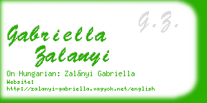 gabriella zalanyi business card