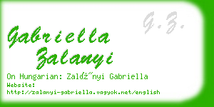 gabriella zalanyi business card